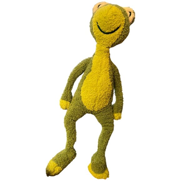 Rare! NWOT Vtg 2001 MANHATTAN TOY Stuffed Frog Toad Plush "Lolligags" 21" long - Picture 9 of 10